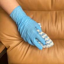 20 piezas/bolsa Guantes desechables de nitrilo - Sin látex ni polvo, perfectos para tatuajes, manicuras y limpieza de salón, suministros para uñas, herramientas para uñas, herramientas de arte de uñas, de vuelta a la escuela, uñas, herramientas para uñas postizas - Azul - Ver 6