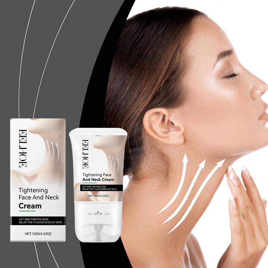 120g Neck Firming Roller Cream, Moisturizing And Lifting, Improving Neck Fine Lines, Massage Care