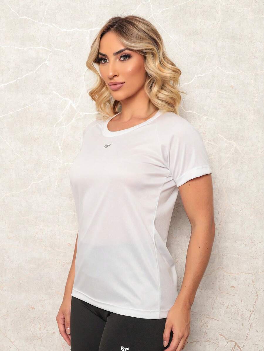Women's Gym Set: DRY FIT T-Shirt + Sports Fitness Shorts - 銅色 - 查看 1