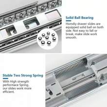 Corredera Extensión 12 PuLG Tipo Cisne C/tonillos 8 Piezas - Plateado - Ver 3