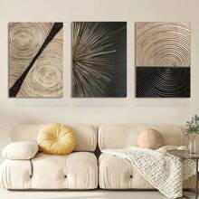 1pc /3PCS Wall Arts Posters Optional Frame Abstract Luxury Wall Art Canvas Posters Gold Black Surround Canvas Painting Living Room Nordic Decoration Painting Home Decoration Frameless/Framed Canvas Art ,Wall Art With Frame