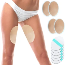 5 piezas de parches antifricción de spándex para muslos internos y pantorrillas, cinta corporal invisible con elástico sin cubrir que proporciona comodidad y protección