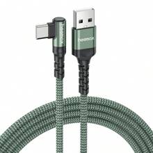 60W 最大功率快充 USB Type-C 数据线，兼容 16/15 系列；3A 最大功率 USB-A 转 Type-C 充电线，兼容三星 Galaxy S23 Ultra、S22、Note 20、Note K60、K50、11、11s、12 Plus、Reno 4、X2、X3 Pro、16、16 Pro Max、15、15 Plus、15 Pro、15 Pro Max；90 度铝合金纳米线缆 - 綠色 - 查看 11