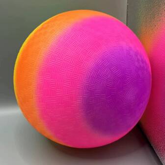 Balón de juego de 22 cm de diámetro con diseño de arcoíris, balón de fútbol/soccer inflable de PVC, balón deportivo para uso en exteriores
