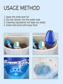 Jue-Fish 1 Packung Toiletten-Rose Reiniger, Badezimmer Zuhause Toiletten Fleckenentferner, Geruchsentferner, hinterlässt Duft, leistungsstarker Reinigungswirkstoff zum schnellen Auflösen verschiedener Toilettenverschmutzungen für eine erfischte und saubere Toilette