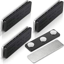 Magnetic Curtain Clips - Curtain Magnetic Clips With Adhesive For Blackout Curtains, Horizontal Blinds, Winter Window Insulation Sealing, Blackout Blind Accessories, Magnetic Curtain Clips Secure Curtains - Black - View 11