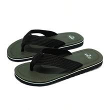 Men's Lightweight Casual Thong Sandals For Summer, Beach And Daily Wear - Army Green - View 4
