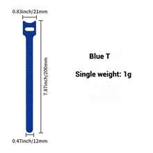 20pcs Color Multi Functional Hook And Loop Cable, Earphone Cable, Charging Data Cable, Storage Collection Cable, Ethernet Cable Binding Cable, Gardening Organizing Cable Tie