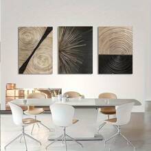 1pc /3PCS Wall Arts Posters Optional Frame Abstract Luxury Wall Art Canvas Posters Gold Black Surround Canvas Painting Living Room Nordic Decoration Painting Home Decoration Frameless/Framed Canvas Art ,Wall Art With Frame