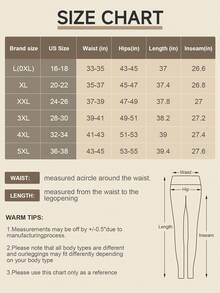 4 sztuki/zestaw Plus Size Damskie obcisłe legginsy sportowe, skrócone spodnie do jogi, kompresyjne legginsy do ćwiczeń i biegania - Wielokolorowe - Zobacz 6