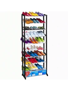 Simple Household Shoe Rack, Detachable 10-Layer Wave Shoe Rack, Rental Dormitory Storage Rack - White - View 5