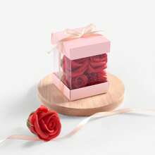 5/10Pcs Mini Clear Favor Boxes, With Ribbons, Clear Gift Boxes Macrame Boxes For Wedding Party Favor Boxes, Christmas,Birthday