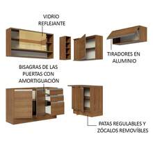 Cocina Integral Esquinera 349cm Glamy Madesa 06 - Marrón - Ver 4
