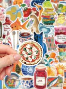 50pcs Vintage Mediterranean Style Art Stickers For Laptop Luggage Skateboard Guitar Decoration,School Supplies,Back To School
