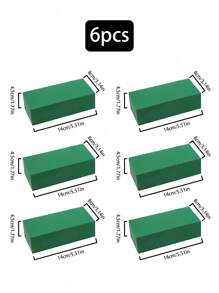 10 قطعة/8 قطعة/1 قطعة/2 قطعة/4 قطعة/6 قطعة قوالب رغوية خضراء للزهور 5.51 بوصة * 3.14 بوصة * 1.77 بوصة، للأزهار الرطبة والجافة لترتيب الزهور وديكور النباتات والأشغال اليدوية، الربيع الترتيب الزهري والأشغال اليدوية، الأركان متهدمة قليلاً، الرجاء عدم التقاط صور إذا كنت لا ترغب بذلك، سيكون حجم الخطأ حوالي 0.5 سم - مستطيل - مشاهدة 15