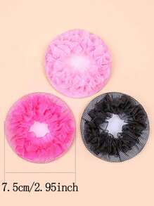 1/3/10pcs Children Hair Net For Bun, Dance Ballet Gumball Hairnet For Girls, Hair Accessories For Stage Performance