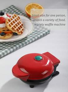 SCISHARE 1PC Wall Plug 350-Watt 4-Inch Mini Waffle Maker For Individual Waffles, Hash Browns, Keto Chaffles With Easy To Clean, Non-Stick Surfaces