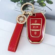 1 件 TPU 汽车钥匙包带钥匙扣套适用于标致适用于雪铁龙 3 键汽车钥匙扣套适用于 2008 适用于 3008 适用于 4008 适用于 5008 适用于 308 适用于 408 适用于 508 适用于 C1 适用于 C2 适用于 C4 适用于 C6 适用于 C3-XR 适用于 Grand 适用于 DS 适用于 DS5 精致高端钥匙包适合女孩
