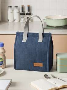 1pc Insulated Bag Leak-Proof Jar Soft Side Cooler, Reusable Insulated Lunch Bag, Men's And Women's Lunch Box, Outdoor Camping Bag, Portable Freezable Lunch Box With Adjustable Shoulder Strap, Suitable For Adults At Work, Picnic Or Travel(Random Letters) - Multicolor - View 8