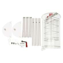 YUNRUX Manual Honey Extractor 2 Frames Tangential Extractor Stainless Steel Beekeeping