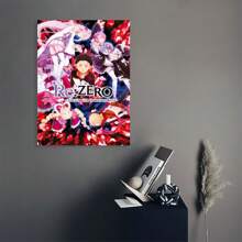 FramedPOSTER  Re Zero - Starting Life In Another World - Anime TV Show Poster/Print (Key Art/Regular) - 框架 - 查看 6