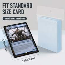 100pcs/200pcs Bluray Card Sleeves, Baseball Card Protectors, Clear Card Holders Suitable For Trading Cards, Soft Protector Card Sleeves, Sports Card Holders, Card Sleeves, Card Protectors, Plastic Sleeves For Cards - 66X91mm Blue Light Card Film - View 2