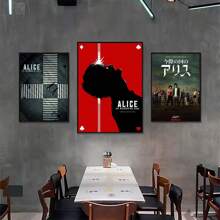 1PC Frameless Hot TV Alice In Borderland Poster HD Art Wall Home Living Room Bedroom Wall Art)Home Decorative Paintings