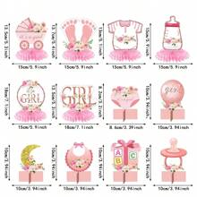 24pcs Paper Girl Room Decor Ornament, Background Decoration