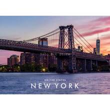 1 件美国纽约旅游城市街道建筑风景海报和印刷品帆布印刷墙壁艺术画适用于客厅装饰无框架 - 彩色 - 查看 44