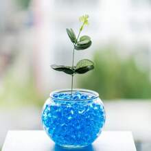 10,000pcs Blue Water Drop Beads For Vase, Hydrogel Pearls, Floating Orbs For Centerpiece Vase, Gel Pearls For Flower Cups, Gel Balls, Water Beads, Plant Gel Water Beads, Water Droplets