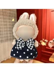 17CM娃娃毛绒玩偶服装套装（仅衣服），适合第一代和第二代毛绒玩偶，坐姿派对服装，（不含鞋子）