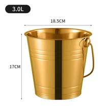 304 Stainless Steel Ice Bucket, Ice Bucket, Ice Tongs, Portable Ice Bucket, Convenient Ice Bucket, Long Cold Storage Time, Thickened Material, Multi-Purpose Portable Bucket, Portable Bucket, Gift For Father - Multicolor - View 12