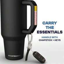 Thicc Buddy | Leak Proof - Double Wall Vacuum Sealed Tumbler - Handle Fits Lip Balm & Keys - Drinkware
