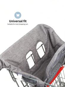 Shopping Cart Cover & High Chair Cover For Baby/Toddler - Grey - View 5