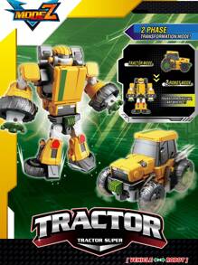 1pc Robot Transformation Car Toy For Boys, Manually Transformable Plane Tank Cartoon Robot Shaped Children Educational Toy, Christmas Gift - Transformer Robot - View 9