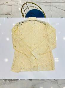 Leze Shirt With Collar Detail/E066 - Beige - View 3