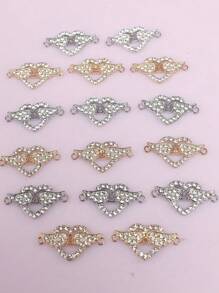 16pcs Mixed Crystal Angel Wings Alloy Connectors For DIY Jewelry Making, K484 - Multicolor - View 7