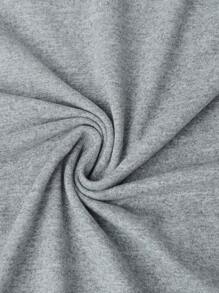 Tween Girls Casual Cat Print Round Neck Short Sleeve T-Shirt, Summer Top - Grey - View 6