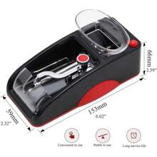 1pc Electric Cigarette Rolling Machine Portable Mini Automatic Roller Maker Plug In Cigarette Injector Roller Fits Rolling Tube Of Diameter 0.31"/8mm And Most Rolling Paper ﻿