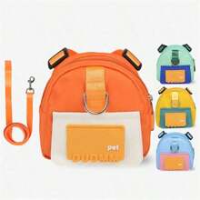 1pc Take Your Pet Anywhere With This Adjustable Pet Snack Bag Backpack Carrier! - Multicolor - View 2