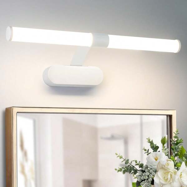 LED Mirror Light Bathroom Mirror Light - Black Bathroom Wall Light 40/60CM Bathroom Wall Lamp 6W Modern Waterproof IP44 Wall Light Neutral White 4000K Bathroom Light, Suitable For Basement, Kitchen, And Bathroom Cabinets.