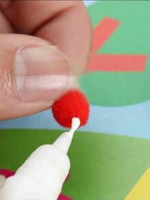 Multicolored Pompom Ball 14 Mm Pack Of 100 Balls - IMT - For Crafts - Rojo - Ver 3