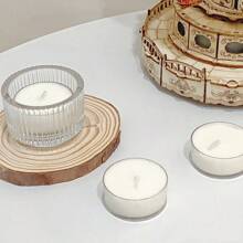 4pcs Handmade Smokeless Soy Wax Round Tea Wax Ambiance Gift Creative Fragrance Premium Wedding Companion Aromatherapy Candle Home Table Decoration Small Candle (2.3 Oz Approx. 1.5-2 Hours Burn) Gift Birthday Gift Aromatherapy Stress Relief Small Tea Wax Round Tea Wax Set,Room Decor,Gifts Graduation