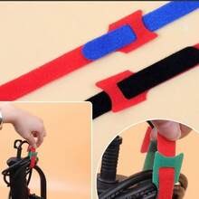 20pcs Color Multi Functional Hook And Loop Cable, Earphone Cable, Charging Data Cable, Storage Collection Cable, Ethernet Cable Binding Cable, Gardening Organizing Cable Tie