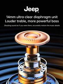 Jeep EC033 Earphones HiFi Stereo Music Headphones Running Sports Ear Hanging Headset - one-size - View 3