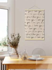 1幅“一封充满爱意的信”艺术印刷海报 - 无框帆布墨水画，经典现代装饰，适用于客厅、卧室、家庭办公室 - 防水墙面悬挂装饰，浪漫信件主题艺术印刷品，适用于家庭、办公室、餐厅和宿舍装饰