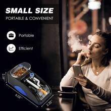1pc Electric Cigarette Rolling Machine Portable Mini Automatic Roller Maker Plug In Cigarette Injector Roller Fits Rolling Tube Of Diameter 0.31"/8mm And Most Rolling Paper ﻿