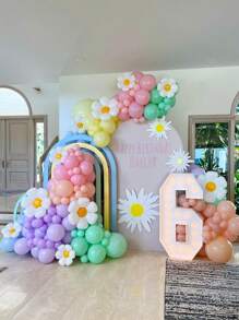 Gänseblümchen Ballons - 96/161 Stücke pastell Regenbogen Ballon Bogen Girlande Set - perfekt für Geburtstage, Baby-Partys, Hochzeiten und Dekorationen!