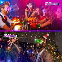 10pcs LED Luminous Glasses, 5 Colors, Glow Glasses, Glow Party Supplies, Neon Party Favors (1/5/10 Pairs) - 混色 - 查看 6