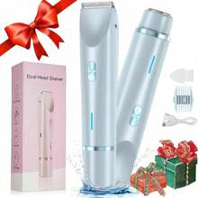Hair Trimmer For Women, 1 Box Rechargeable 2 In 1 Body & Facial Diffuser Hair Removal Double Head Trimmer For Face Underarm Legs, Valentine's Day Gift